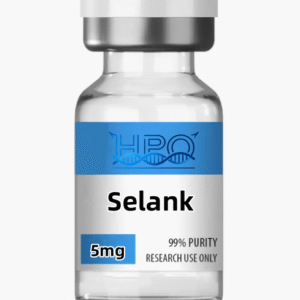 Selank 5mg research peptide lyophilized powder vial