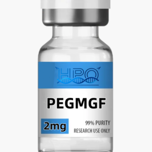 PEG-MGF research peptide lyophilized vial for IGF-1Ec studies